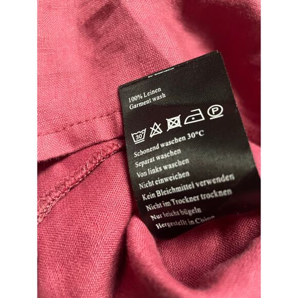 Masai Nable Womens/Teen Linen Scoop Neck Shift Dress Size Small Boysenberry - Picture 6 of 7